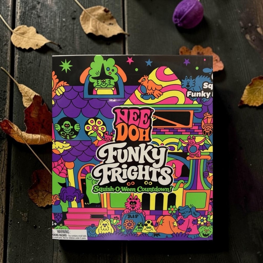 NeeDoh Funky Frights Squish-O-Ween Countdown Halloween Advent Calendar 13 Pack - Picture 2 of 8